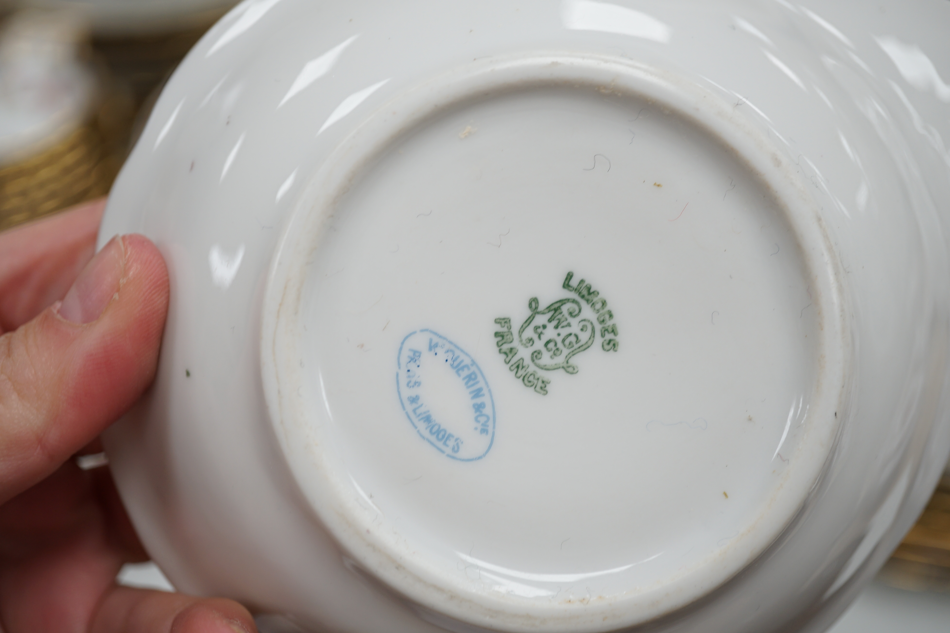 A large Limoges dinner service